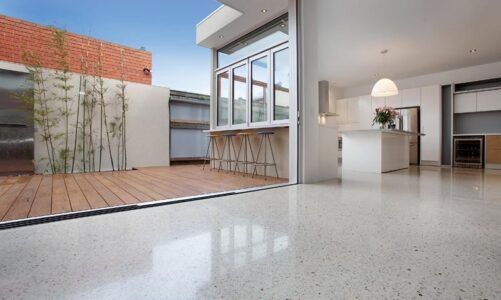 What is the right way to polish the concrete floor?