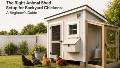 Right Animal Shed Setup for Backyard Chickens